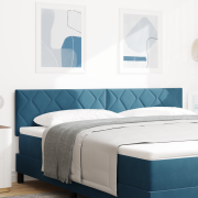 vidaXL Sänggavel med Diamantdesign, Mörkblå, 180 cm Sammet