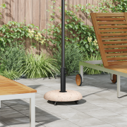 vidaXL Wheeled Parasol Base för 37/42/52/58mm poler Gul Betong