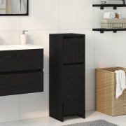 vidaXL Badrumsskåp svart ek 30x30x95 cm konstruerat trä