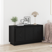 vidaXL Sideboard svart ek 102x35x55 cm konstruerat trä