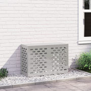 vidaXL Luftkonditioneringsskydd 90x40x60 cm rostfritt stål