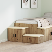 vidaXL Förvaringsskåp artisan ek 103x41x40 cm konstruerat trä