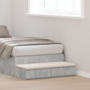 vidaXL Sänglådor betonggrå 80x36,5x16,5 cm konstruerat trä