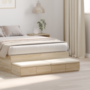 vidaXL Sänglådor sonoma-ek 120x36,5x16,5 cm konstruerat trä