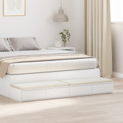 vidaXL Sänglådor Vita 160x36.5x16.5 cm i Konstruktions trä