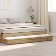 vidaXL Sänglådor Artisan Ek 180x36,5x16,5 cm Konstruerat trä