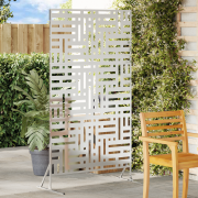 vidaXL Integritetsskärm 180 cm Galvaniserad Stål