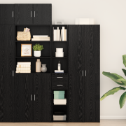 vidaXL Högskåp Artisan Ek 30x42,5x185 cm Konstruerat Trä