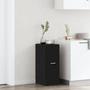 vidaXL Apothecary Cabinet Svart Ek 30x41x77,5 cm Konstruerat trä