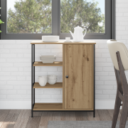 vidaXL Sideboard Artisan Ek 70x30x80 cm Konstruerat trä