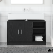 vidaXL Diskbänkskåp Svart ek 90x29x55 cm Konstruerat trä