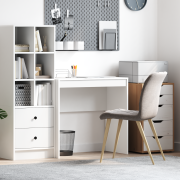 vidaXL Skrivbord Vitt MDF 80 x 40 x 76 cm Enkelt Skrivbord