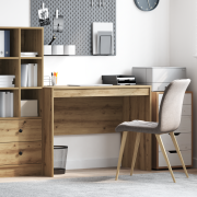 vidaXL Skrivbord Artisan Oak MDF 100 x 50 x 76 cm Enkelt