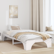 vidaXL sängram vit 80x200 cm massivt tallträ