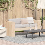vidaXL Trädgårdsoffa 2-sits 134x60x62 cm Massivt tallträ
