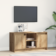 vidaXL TV-bänk med LED-lampor i Artisan Oak, 100x34x50 cm, tillverkad ...