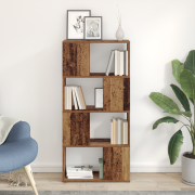 vidaXL Förvaringsenhet Gammalt trä MDF 60 x 24 x 124 cm Förvaringsenhe...