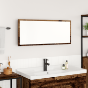 vidaXL Badrumsspegel Gamla trädet Konstruerat trä, Glas 90 x 8.5 x 37 ...
