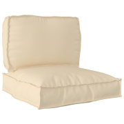 vidaXL 2 Delars Pallet Kudde Set Beige Oxford Tyg