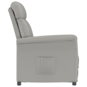 vidaXL Reclinerfåtölj ljusgrå