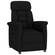 vidaXL Reclinerfåtölj svart
