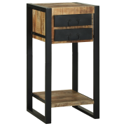 vidaXL Telefonställ 40x40x80 cm Solid Grovt Mangoträ