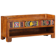 vidaXL Skobänk 100x35x45 cm Massivt Akacieträ