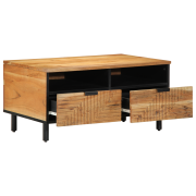 vidaXL Kaffebord 80x54x40 cm Massivt Akaciaträ