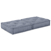 vidaXL Modulär Pouffe Grå 70x70x36 Tyg
