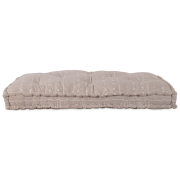 vidaXL Pallkudde Ljusbrun 120x80x12 cm Tyg