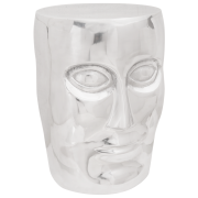vidaXL Face Stol Silver 33x33x45 cm Aluminium