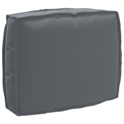 vidaXL Pallkudde för ryggstöd Antracit 50x40x12 cm Oxford-tyg