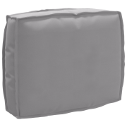 vidaXL Palldyna för ryggstöd med kudde Grå 50 x 40 x 12 cm Oxford tyg