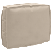vidaXL Palettkudde för ryggstöd Taupe 50x40x12 cm Oxford-tyg