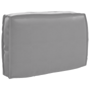 vidaXL Palldyna för ryggstöd med kudde Grå 60 x 40 x 12 cm Oxford tyg