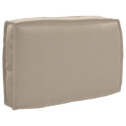 vidaXL Pallkudde för Ryggstöd Taupe 60x40x12 cm Oxford Tyg