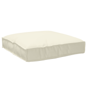 vidaXL Pallkudde för sittande Grädde 80x80x12 cm Oxford Tyg