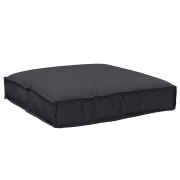 vidaXL Pallkudde för sittplats svart 80x80x12 cm Oxford tyg