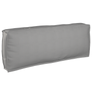 vidaXL Pallkudde för Ryggstöd Grå 120x40x12 cm Oxford Tyg
