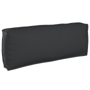 vidaXL Pallkudde för ryggstöd svart 120x40x12 cm Oxford tyg