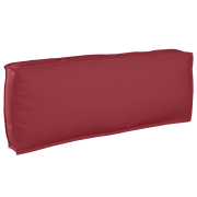 vidaXL Pallkudde för ryggstöd Vinröd 120x40x12 cm Oxford Tyg
