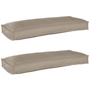 vidaXL Pallkuddset 2 pcs Taupe 100 x 40 x 8 cm Oxford tyg