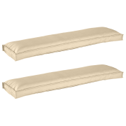 vidaXL Pallkuddset 2 pcs Beige 150 x 40 x 8 cm Oxford Tyg