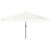vidaXL Trädgårdsparasol ø395x245 cm Sandvit