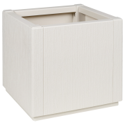 vidaXL Trädgårdsplanterare Vit 36x36x35 cm PP