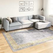 vidaXL Matta tvättbar 190x300 cm grå halkfri