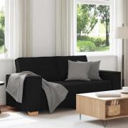 vidaXL 2-sitssoffa svart 140 cm tyg