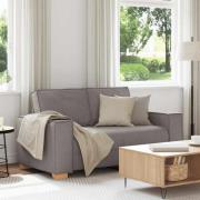 vidaXL 2-sitssoffa taupe 120 cm tyg