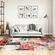vidaXL Matta tvättbar lappmönster 150x230 cm halkfri