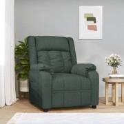 vidaXL Reclinerfåtölj mörkgrön tyg